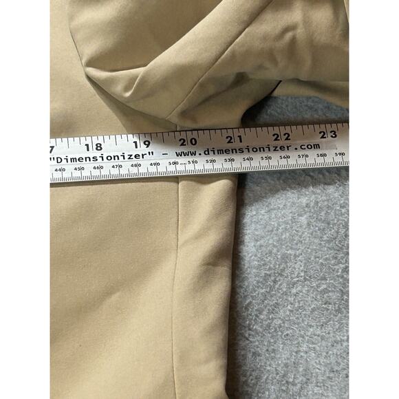 Alan Flusser Blazer Mens 40L Long Silk Cotton Blend Suit Jacket Beige Sport Coat - Picture 6 of 14
